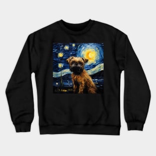 Brussels Griffon dog Night Crewneck Sweatshirt